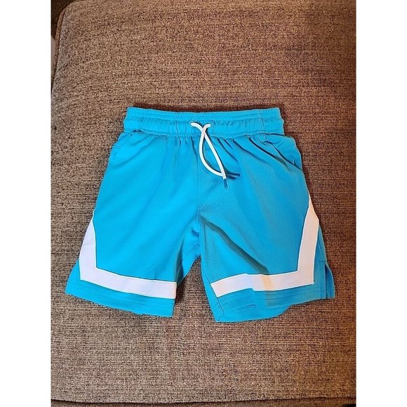 all In Motion Other - New All In Motion Boys Bule Athletic Shorts With Stripe & Pocket Size XS 4/5